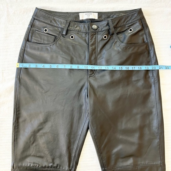 One Tea Spoon Brooklyn cropped Leather Boyfriend Pant - Picture 5 of 16